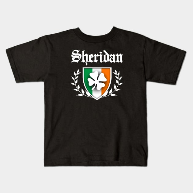 Sheridan Shamrock Crest Kids T-Shirt by robotface